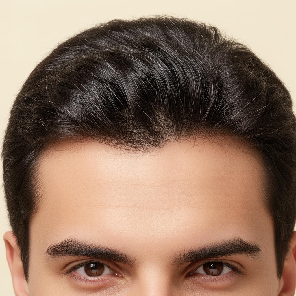 After treatment — denser regrowth and balanced scalp